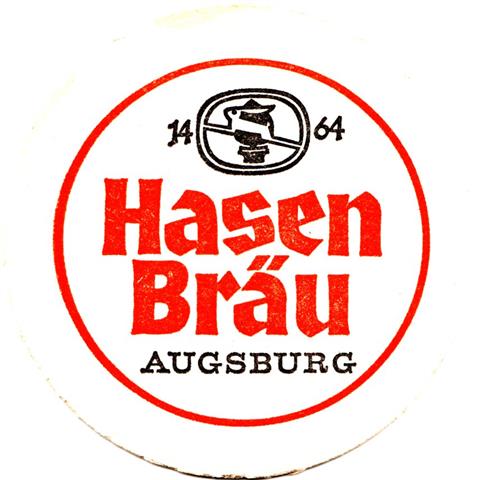 augsburg a-by hasen rund 2a (215-hg wei-1464-schwarzrot) 